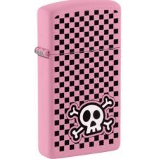 Zippo 48680 Checkered Skull Design 